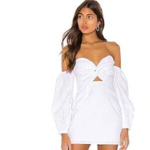 Superdown Ruched Sleeve Dress Size Small Retails $74